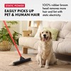 Pet Hair Remover Rubber Broom - Carpet Rake for Pet