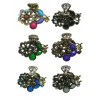 Bella Small Metal Jaw Clip Claw Clip Colorful Beads and