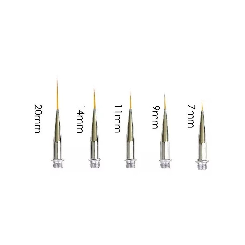 Xiaoya Pincel Liner Fino Mano Alzada Nail Art Uñas 5