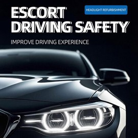 Headlamp Restoration Fluid - 180ml Headlight Scratch Remover with Rag and Brush | Scratch-Resistant Long-Lasting Detailing Supplies, Professional-Grade Cleaning Tool for Night Driving Safety