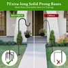 96" Shepherds Hooks for Outdoor with 7 Prongs Base, Heavy