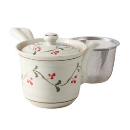 Saikai Pottery Hasami Ware Lightweight Teapot, Approx. 9.8 fl oz (275 ml), Reverse, Round Arabesque, Made in Japan 74055 Beige