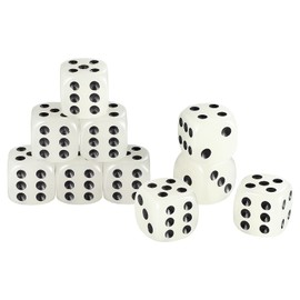 NUOBESTY Pack of 10 Glow in the Dark Cube Novelty Cube Six Sides Cube Coffee Table Game Indoor Outdoor Game for Family Bar Party 16 mm