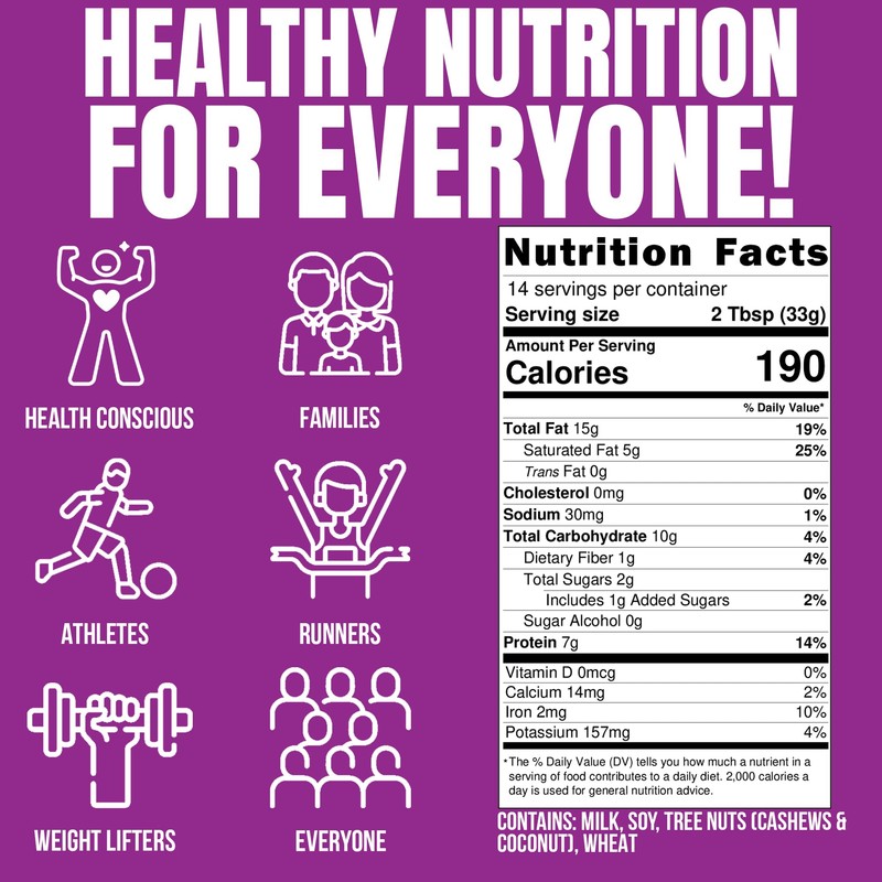 Fit Butters Rory's Cookie Monster Madness Cashew Butter, 454 g
