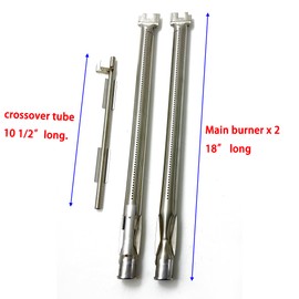 Direct Store Kit DG271 15.3" 7635 Porcelain Steel Flavorizer Bars and 69785 Stainless Steel Grill Burner Tubes for Weber Spirit I & II 200 with Front Control, Spirit E210, E220, S210, S220
