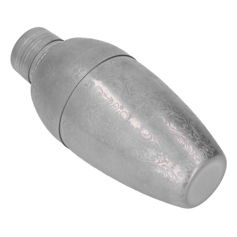 Cocktail Shaker 304 Stainless Steel High Strength Flower Carved Bartending