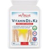 Nutrilus Vitamin D3 3000 IU and K2 MK-7 100mcg 90