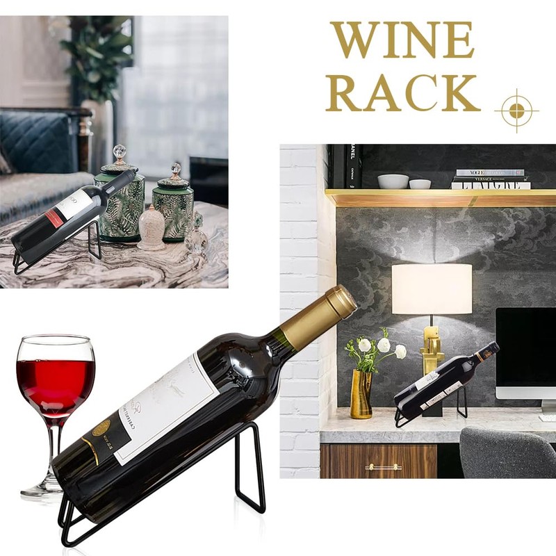 SuproBarware Stainless Steel Single Bottle Wine Rack - Set of