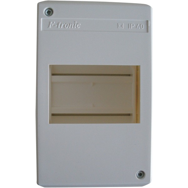 UNITEC Surface-mounted small distributor, fuse box, distribution box, IP40, 1x4