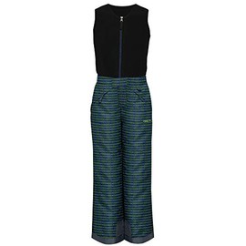 ARCTIX Kids Limitless Fleece Top Bib Overalls, Arrowhead Royal Blue/Lime, 2T