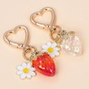 Misovela Strawberry Keychain for Women Cute Bag Purse Charms Heart