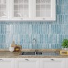 VEELIKE Blue Long Hexagon Peel and Stick Tile Backsplash 6