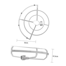 KOMBIUDA 4 Pieces Protective Circle Drone Accessories Drone Fan Blades Helicopter Mini Propeller Guard Adapter Airplane Mini Drone Mini Guard Kit Drone Abs White