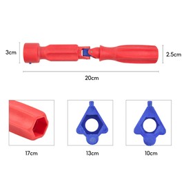 Toilet Seat Installation Key 1 Piece Toilet Seat Repair Key Toilet Seat Mounting Key for Toilet Seat Assembly Removal Repair Key (Red)