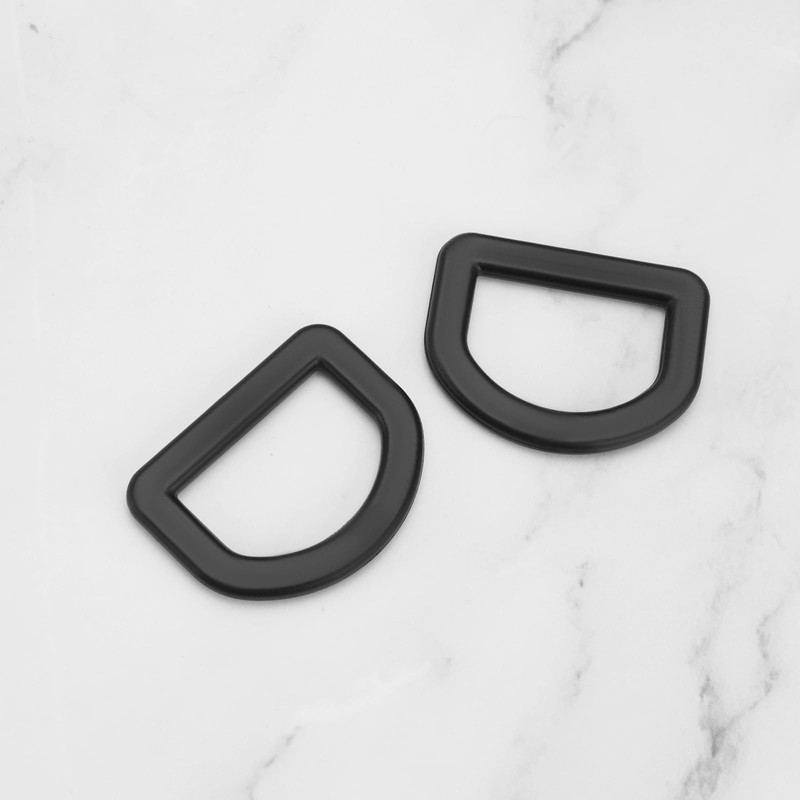 eMagTech Pack of 20 25 mm Plastic D Rings Semicircular