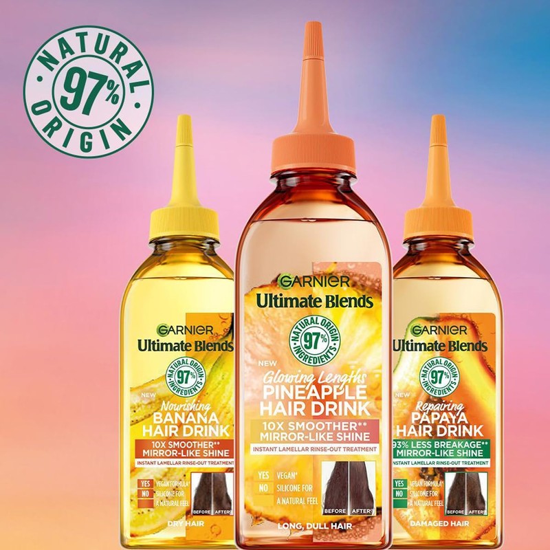 Garnier Instant Lamellar Water, Rinse-Out, Liquid Conditioner, For Dry Hair,