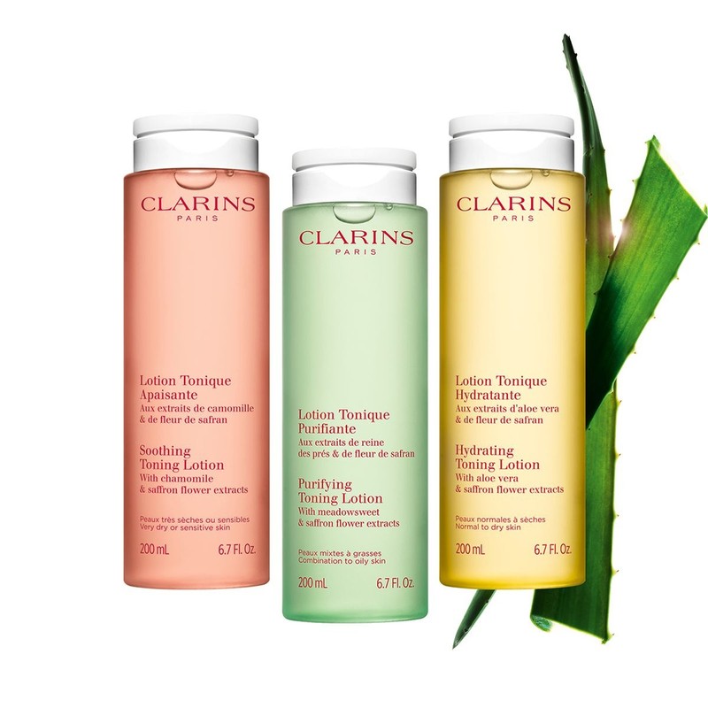 Clarins Toning Lotion 200ml (Choose 1 out of 3 types)