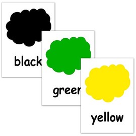 Flash Cards (Colors) ■A5 Size■ English Card.com Flashcards, English word cards (Colors) ■A5 size