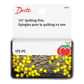 Dritz 3005 - Pasadores para acolchar, 1-3/4 Pulgadas, Amarillo (175 Unidades)