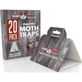 20 Pack Pantry Moth Traps - Safe and Effective for Food and Cupboard - Glue Traps with Pheromones for Pantry Moths - Trap a Pest