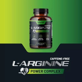 Snap Supplements L-Arginina Power Complex Paquete de suplementos Testo sin caféína