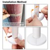 uxcell Pipe Cover Decoration, 110mm PP Plastic Escutcheon Water Pipe