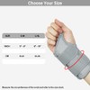 HYCOPROT Wrist Support with Metal Splint, Adjustable Breathable Wrist Brace