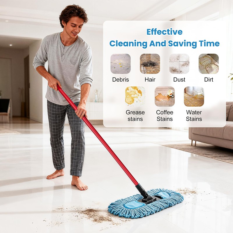 Ndoge 3 Pack Dust Mop Replacement Head for O-Cedar Dual-Action