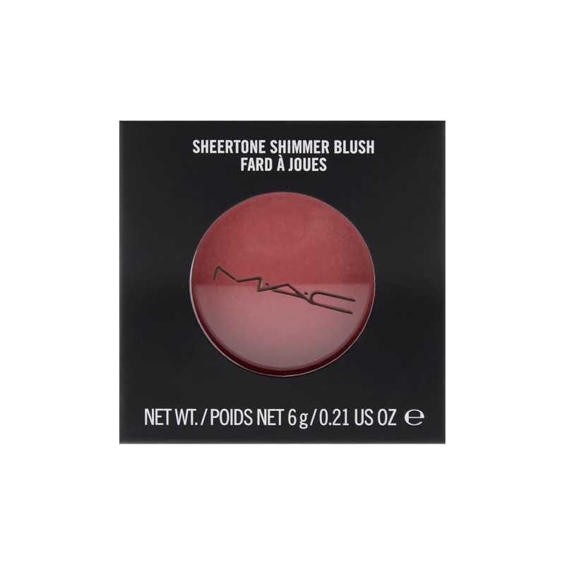 MAC Sheertone Shimmer Powder Blush Peachykeen for Women, 0.21 Ounce
