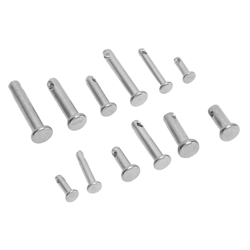 12 Sizes Stainless Steel Clevis Pin Single Hole Flat Head