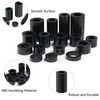 VEPEPE 150 Pcs Plastic Spacers Black, 20 Size Round Non-Threaded