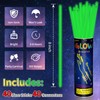 ZSMKJIAYE 40 Pack 8” Green Glow Sticks Bracelet Necklaces Bulk