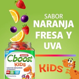 C-Boost – Gomitas Kids con 60 mg de Vitamina C por porción – Suplemento alimenticio en formato gomitas para niños – 90 Gomitas/Pack