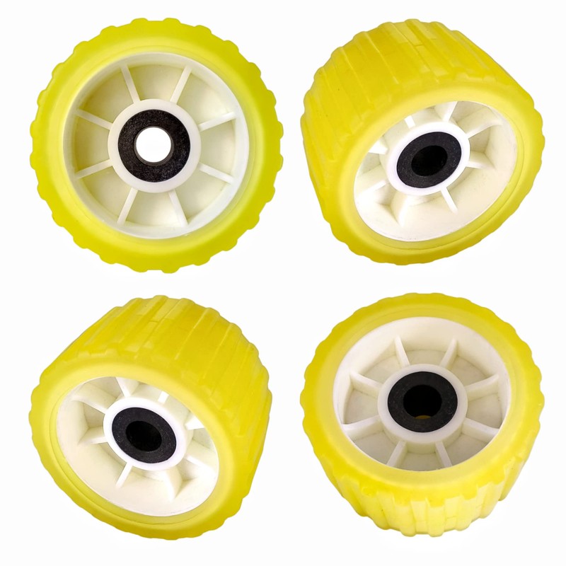 UANOFCN 4 Pcs 5" X 3" Boat Trailer Wobble Rollers
