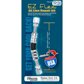 Auto Cooling Solutions AC Line Repair Kit, 12mm O.D. Tube, 12" Length, EZ Flex, Made in USA