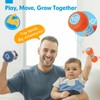 hahaland Baby Toys for 3-6-12 Months, Fitness-Inspired Baby Sensory Toy,