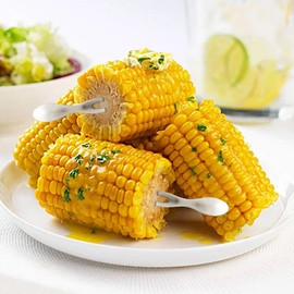 20 pcs Corn Holders, Stainless Steel Corn fork on The Cob Skewers for BBQ Sweetcorn Holders Home Cooking Fork