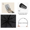 Travel Folding Umbrella Automatic Open/Close Handle Coating Layer Fabric Blocking/Portable