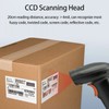 Wireless 1D Barcode Scanner 2.4G + USB Wired Connection CCD