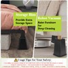 Yookwutar 4 Pack Furniture Risers 6 Inch, Bed Risers Heavy