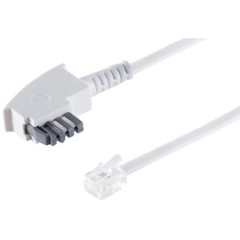 1aTTack.de TAE-N to RJ11 6/4 Telephone Cable 3.0 m 6P4C Connection Cable with International Assignment for Answering Machine Fax Modem