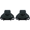 TCH Hardware 2 Pack Black Steel Spring Loaded Butterfly Twist Latch and Keeper - Toggle Clamp Case Box Chest Closure