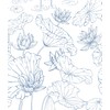 Safiyya 17.3"x393" Peel and Stick Wallpaper Blue Contact Paper Peel