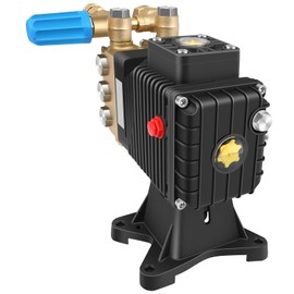 1" Shaft Horizontal Pressure Washer Pump, MAX 4000 PSI @ 4 GPM, Repalce for Most Parts Pressure Washers with Horizontal Engines