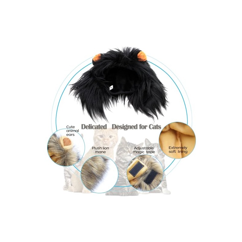 Lion Mane Wig for Dog and Cat Costume