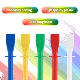 15pcs Glue Spreaders and Smear Sticks, Glue Brush Colored,Plastic Glue Smear Sticks Applicator,DIY Art Leather Craft Tool, Easy Clean Polypropylene Plastic