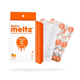 Nutrameltz Vitamin C 250mg | For Healthy Bones & Maintain Immune System | 60 Melting Tablets