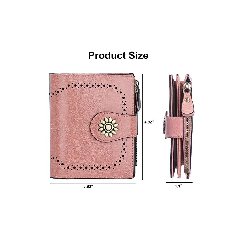 Lavemi - portafolios de piel para mujer, pequeña y compacta
