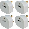 Pack of 4 Tourist Plug Adaptor - Travel adapter Plug