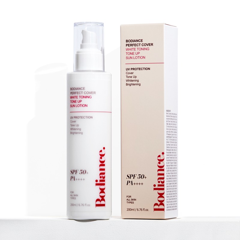 Bodiance Perfect Cover White Toning Tone Up Sun Lotion 200ml